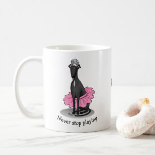 Mug Ballet Ballerina Princesse Greyhound Chig (noir)