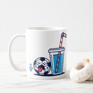 Mug Ballon de foot assoiffé drôle ayant besoin d'un ve