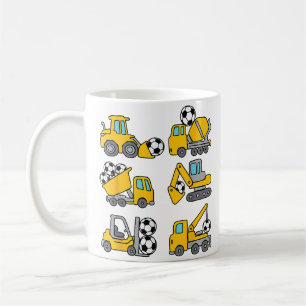 Mug Ballon de Football Enfants Football Camions de Con
