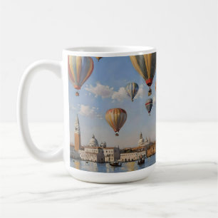Mug Ballons d'air au-dessus de la peinture à l'huile d