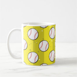 Mug Ballons de baseball - Motif ininterrompu sur le te