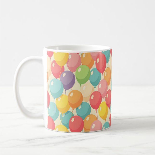 Mug Ballons de fête de différentes couleurs (Gauche)