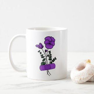 Mug Bandaid Fleur Violet Février