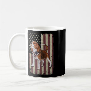 Mug Bandana Drapeau Américain Beagle Patriotique 4 Jui
