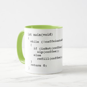 Mug Bande de code pour les développeurs de logiciels