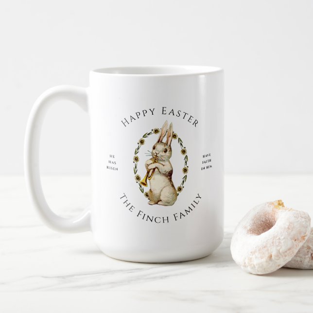 Mug Bande de Marching Joyeux Pâques (Avec donut)