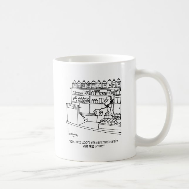 Mug Bande dessinée 3109 de pharmacien (Droite)