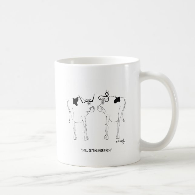 Mug Bande dessinée 4868 de vache (Droite)