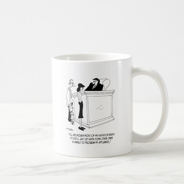 Mug Bande dessinée 6485 de divorce (Droite)