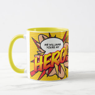 Mug Bande dessinée d'art pop personnalisée Vous êtes m