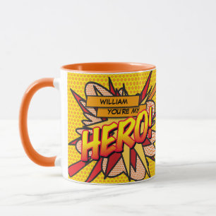 Mug Bande dessinée d'art pop personnalisée Vous êtes m