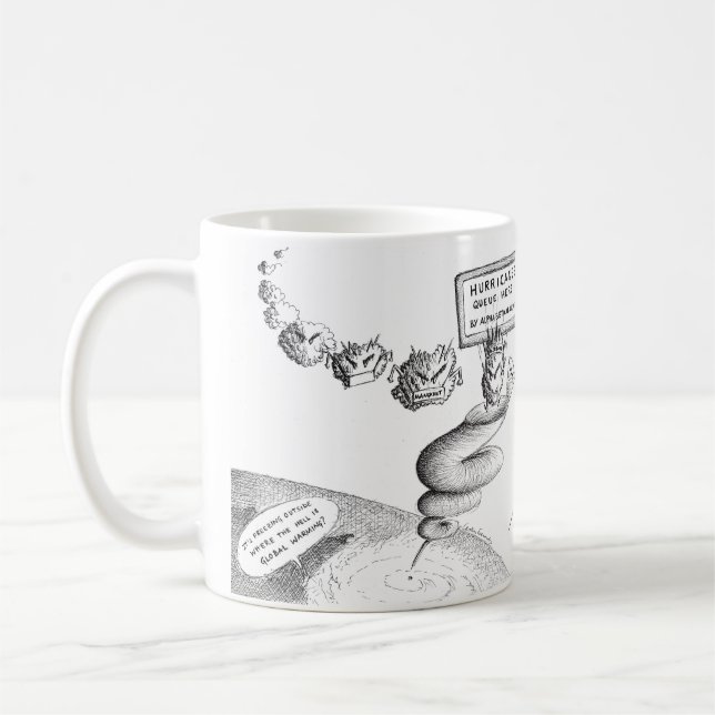 Mug Bande dessinée de changement climatique (Gauche)