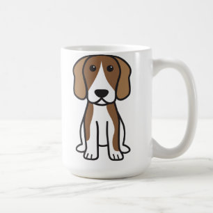 Mug Bande dessinée de chien de beagle