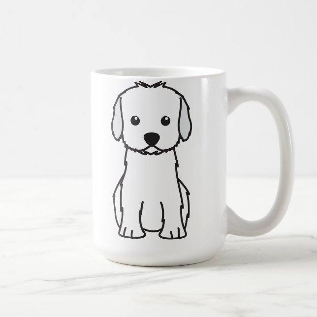 Mug Bande dessinée de chien de Cockapoo (Droite)