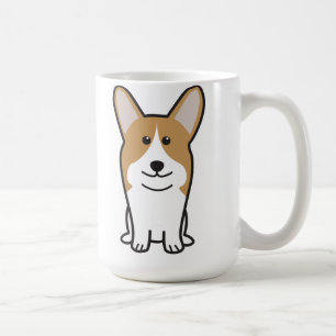 Mug Bande dessinée de chien de corgi de Gallois de