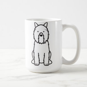 Mug Bande dessinée de chien de DES Flandres de Bouvier