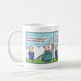 Mug Bande-dessinée de l'entraîneur et du joueur de foo