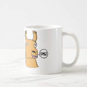 Mug Bande dessinée mignonne tirée par la main de tas