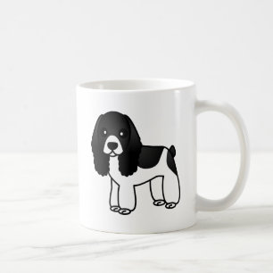 Mug Bande dessinée noire et blanche mignonne de cocke