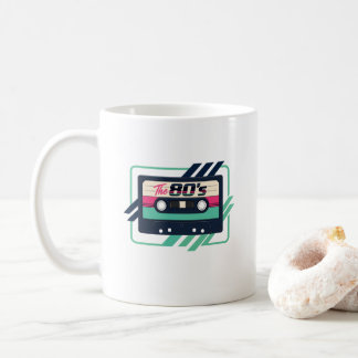 Mug Bande mixte rétro cassette drôle des années 80, no