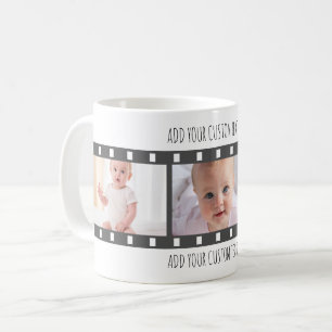 Mug Bande photo personnalisée avec texte