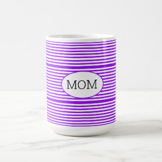 Mug Bande violette et blanche
