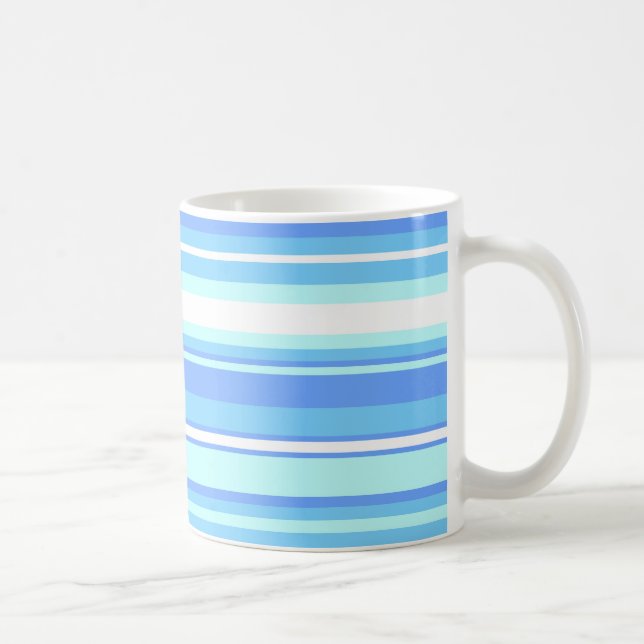 Mug Bandes bleu ciel (Droite)