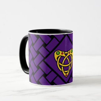 Mug Bandes/brassées/brassées/brassées, noeud de coeur
