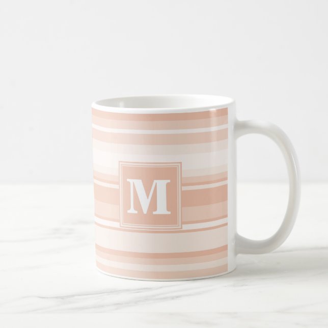 Mug Bandes de pêche monogramme (Droite)