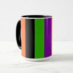 Mug Bandes d'Halloween aux couleurs classiques