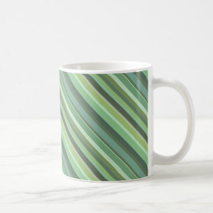Mug Bandes diagonales vert olive