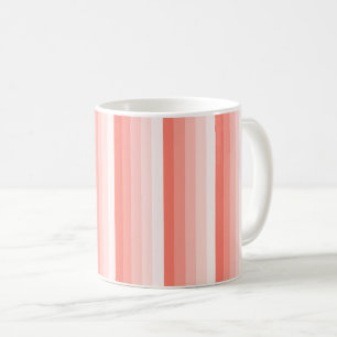 Mug Bandes d'ombre de pêche corail