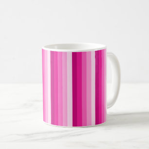 Mug Bandes d'ombre rose chaud