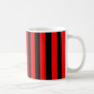 Mug Bandes noires et rouges