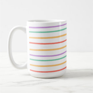 Mug Bandes pastel.