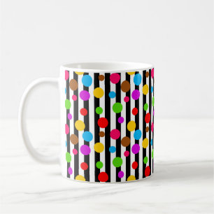 Mug Bandes Pois colorées