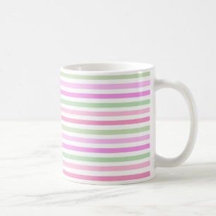 Mug Bandes, rose, vert