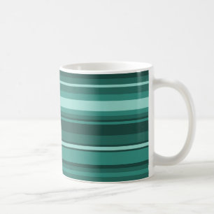Mug Bandes turquoises