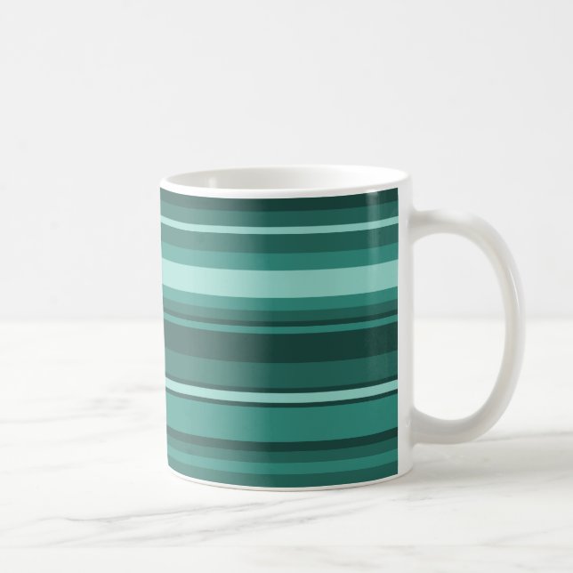 Mug Bandes turquoises (Droite)