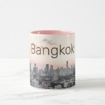 Bangkok Skyline Sunset Panorama BKK Thaïlande