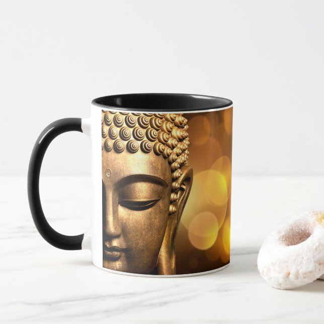 Mug Bangkok, Thaïlande| Bouddha d'or (Avec donut)