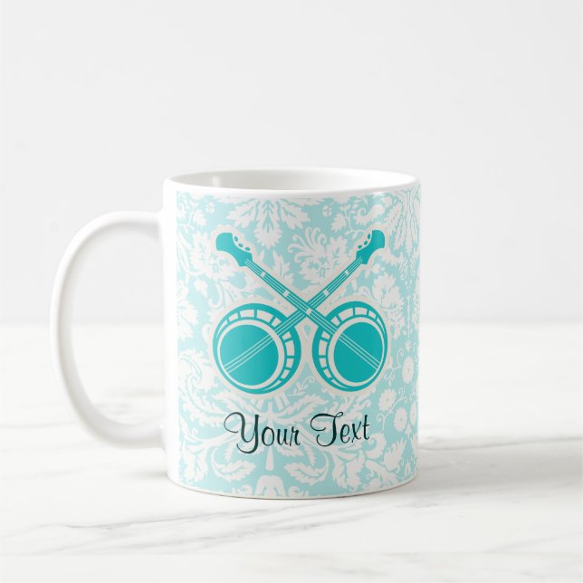 Mug Banjos de duel turquoises (Gauche)