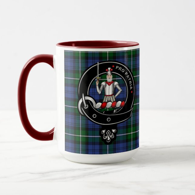 Mug Bannerman Clan Badge & Tartan (Gauche)