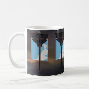 Mug bannière de loup de vape d'amis d'étoile