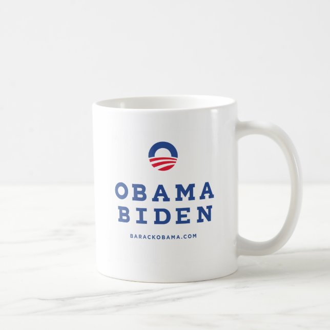 Mug Barack Obama Biden 2012 avec le logo de "O" (Droite)
