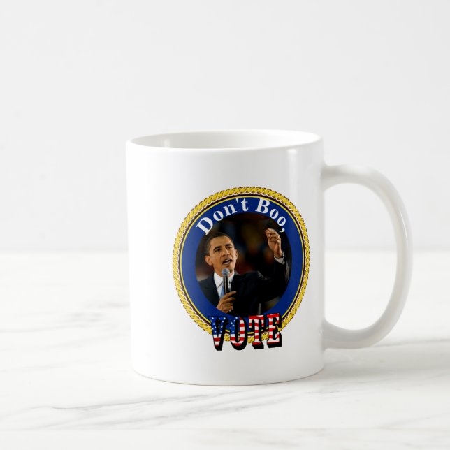Mug Barack Obama Dont Boo Vote  (Droite)