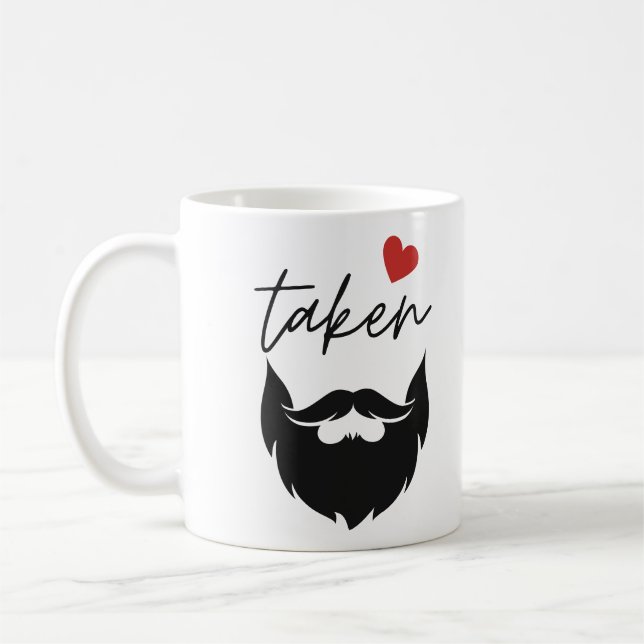 Mug Barbe prise drôle de la Saint-Valentin  (Gauche)