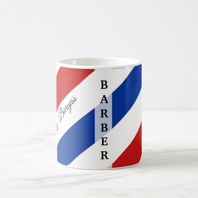 Mug Barber Shop Pole Coiffeur Moderne (Centre)