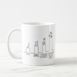MUG BARBERSHOP NIVEAUX DE CRAZY DANS LES QUATRE PIÈCES
