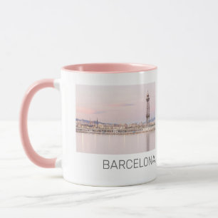 Mug Barcelona Skyline Sunset Catalogne Espagne